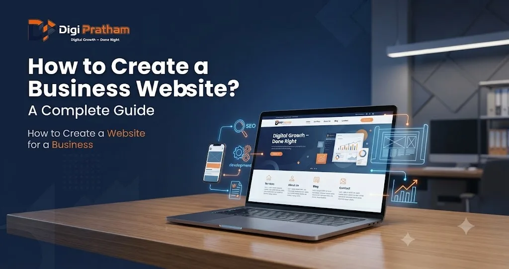 Website Designer creating a professional business website